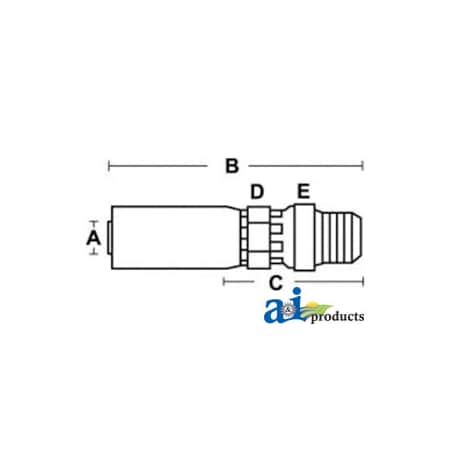 A & I Products (HC-MPX) Male NPTF - Pipe Swivel - Straight 2.5" x0.5" x0.5" A-MPX-04-02